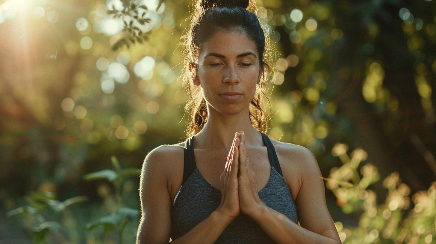 Senioři a mladí lidé společně cvičí jógu